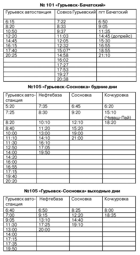 Расписание автобусов кемерово плотникова